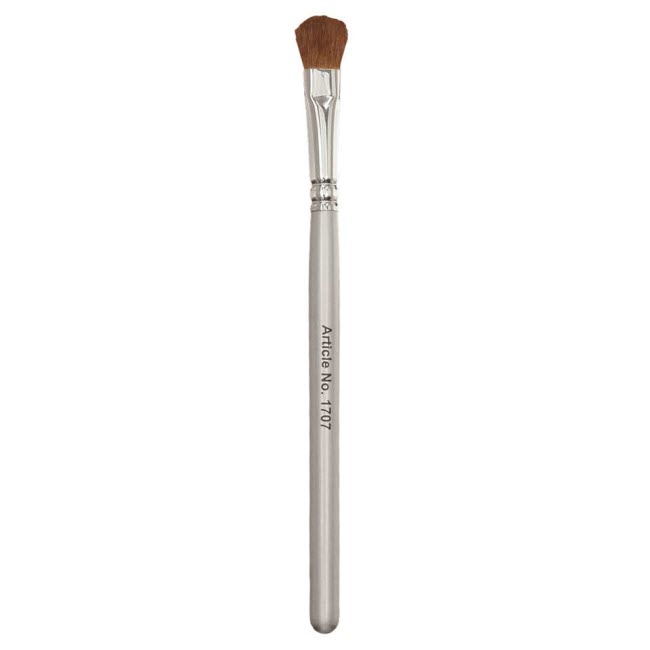 Konturpinsel Aus Rotmarderhaar – Schwarzer Holzgriff, 16 Cm, Für Contouring, Highlighter & Puder, Hautschonend